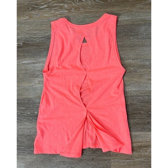 Victoria Sport Secret Sz XS Neon Cut Out Back Tie Knotted Tank Top Tee  Logo - Picture 3 of 11